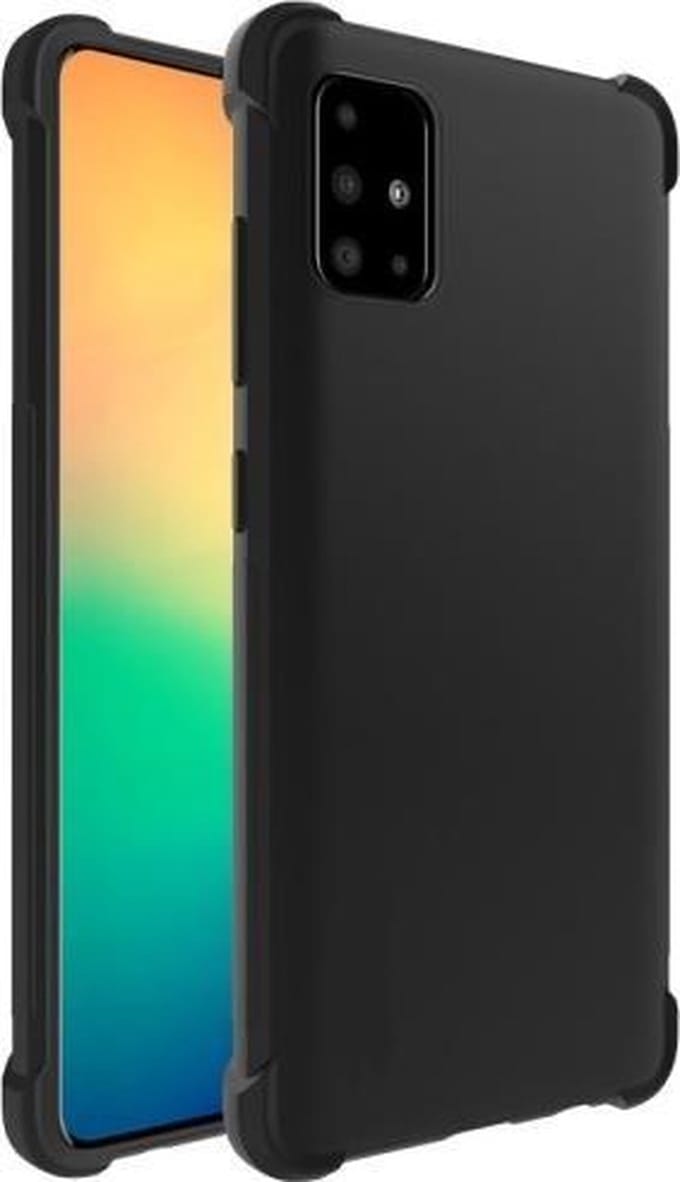 Shockproof Soft TPU hoesje zwart Silicone Case Samsung Galaxy A41