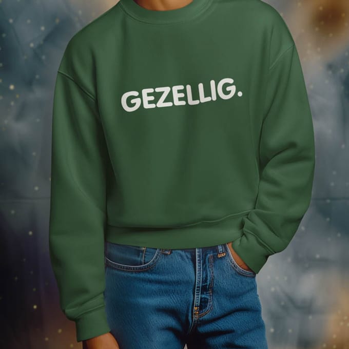 Foute Kerst Trui Groen Gezellig. L