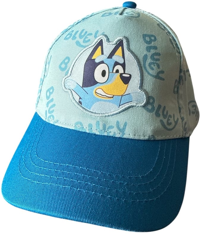 Bluey Kinderpet – Blauw met Print – Verstelbare Cap – 52-54 cm