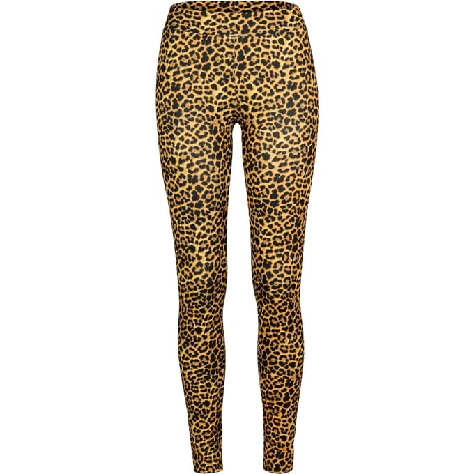 Urban Classics - Pattern Leo Legging - M - Bruin/Zwart