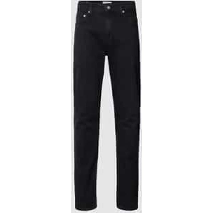 Slim fit jeans met labeldetails
