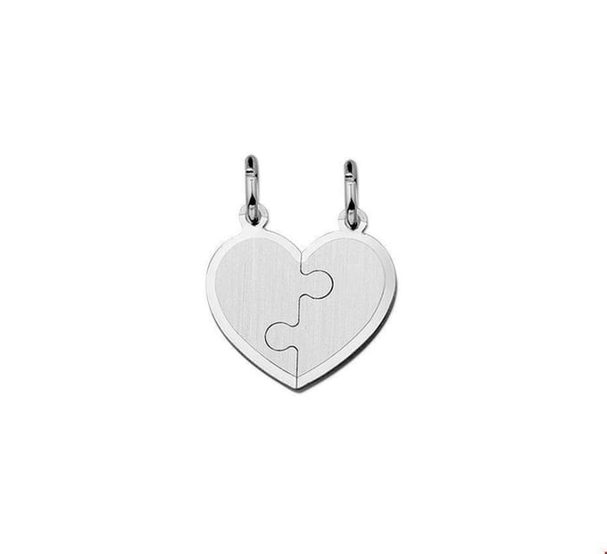 breekhartje puzzel mat zilver gerhodineerd