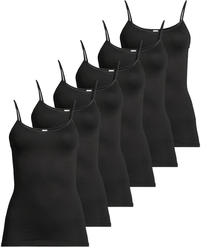 Conta Dames spaghettitop 6 pack Modal