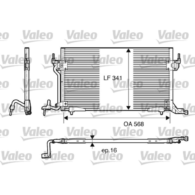 Condensator, airconditioning VALEO 817230