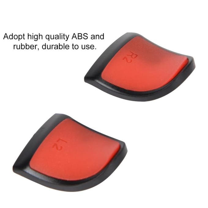 L2 R2 Verlengde Grips Zachte Aanraking Controller Verlengstukken Knop Verlenging Trigger voor PS4(Rood) rood