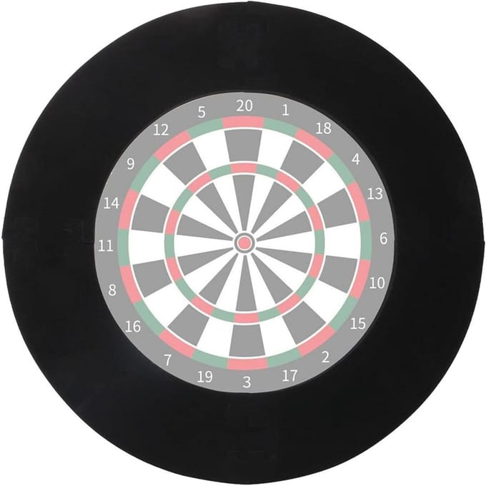 Grote Dartbord Surround Zwart - Professionele Wandbescherming Catchring