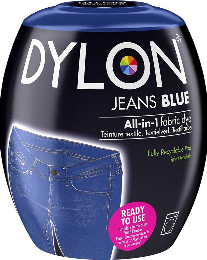 DYLON Wasmachine Textielverf Pods -  Blue Jeans - 350g