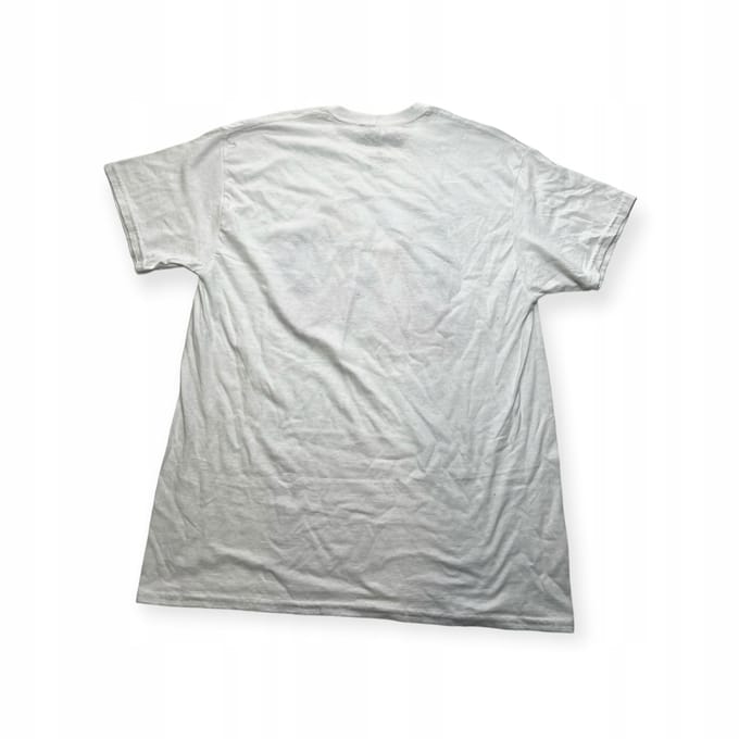 Koszulka T-shirt męski okrągły dekolt SPENCER'S nadruk L white