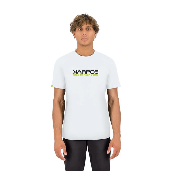 Karpos Loma Cotton T-shirt Met Korte Mouwen Wit S Man