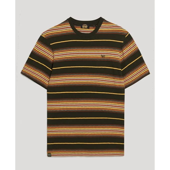 Superdry - Gestreept T-shirt met relaxte pasvorm - Heren - T-shirts
