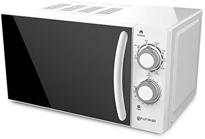 Magnetron met grill - Oven combi - Snel opwarmen - Roestvrijstalen design - 20 liter - Wit