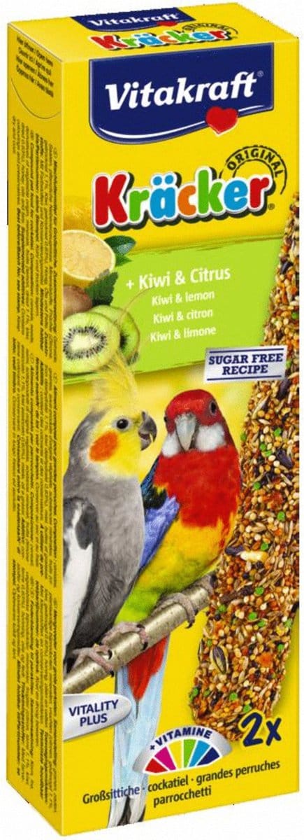 Vitakraft Valkparkiet Kracker 2 stuks Kiwi