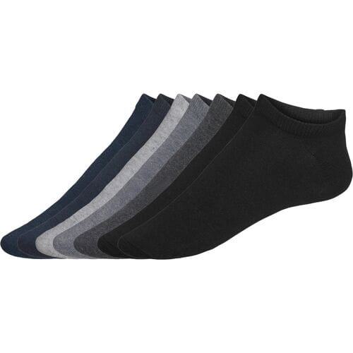 LIVERGY 7 paar sneakersokken (Grijs, 39-42)