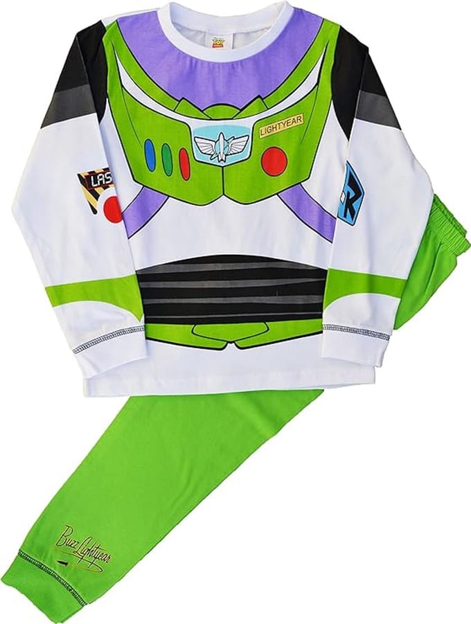 Toy Story Pyjama - Groen - Buzz Lightyear Kinderpyjama - maat 86/92