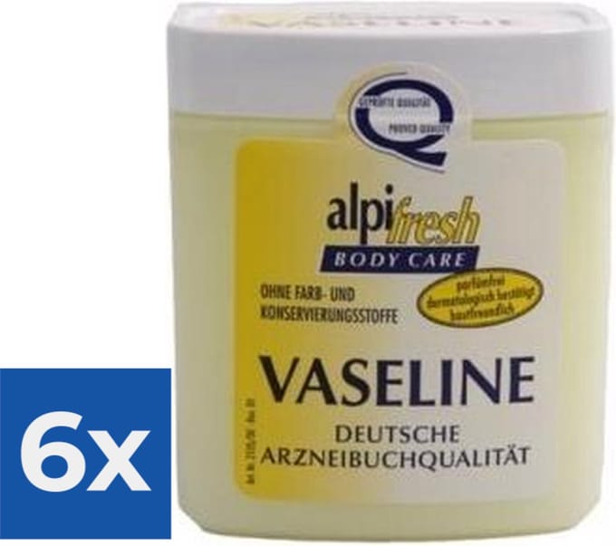 Alpi-Fresh Handcreme Vaseline - 250 ml. - Voordeelverpakking 6 stuks