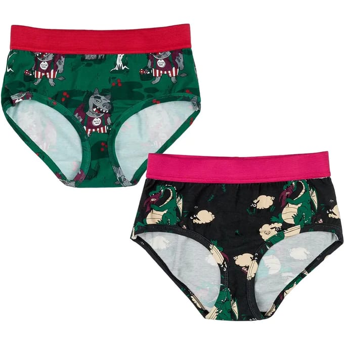 Meisjesslip Raspberry Republic Colorful (x2)