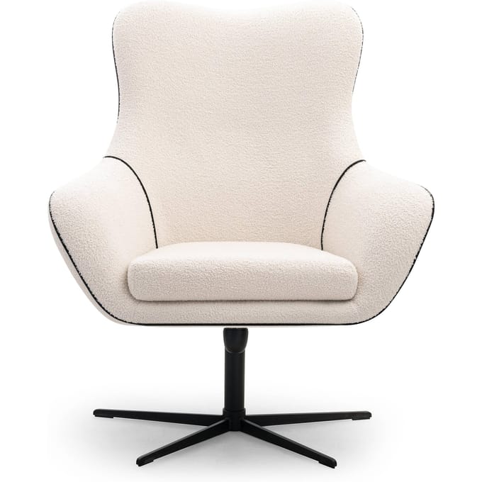 Fauteuil ESSI met draaifunctie bouclé | NADUVI Collection