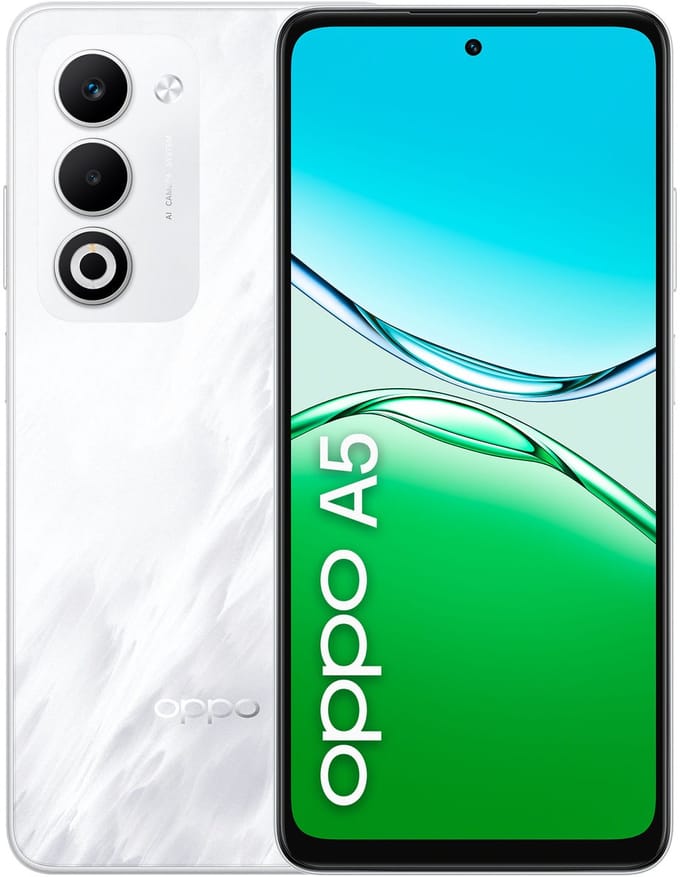 OPPO A5 16,9 cm (6.67") Dual SIM Android 15 4G USB Type-C 6 GB 128 GB 6000 mAh Wit