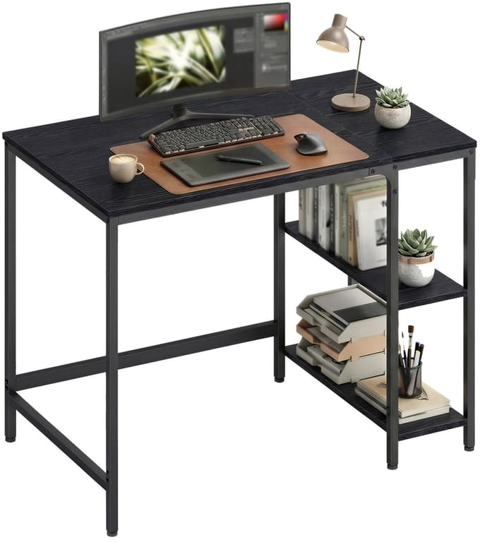 VASAGLE - Bureau - Computertafel - Modern Design - Voor Werkkamer Slaapkamer Woonkamer