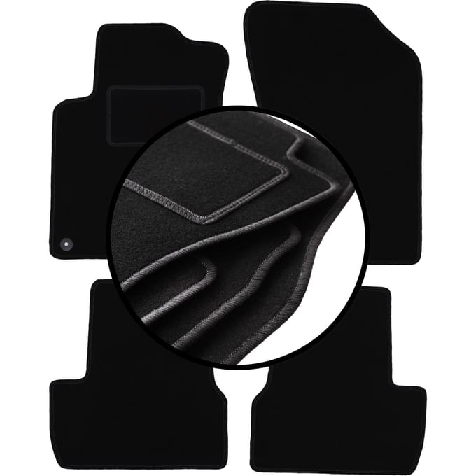 Complete set veloursmatten voor: Citroen DS3 hatchback (2009-2016)