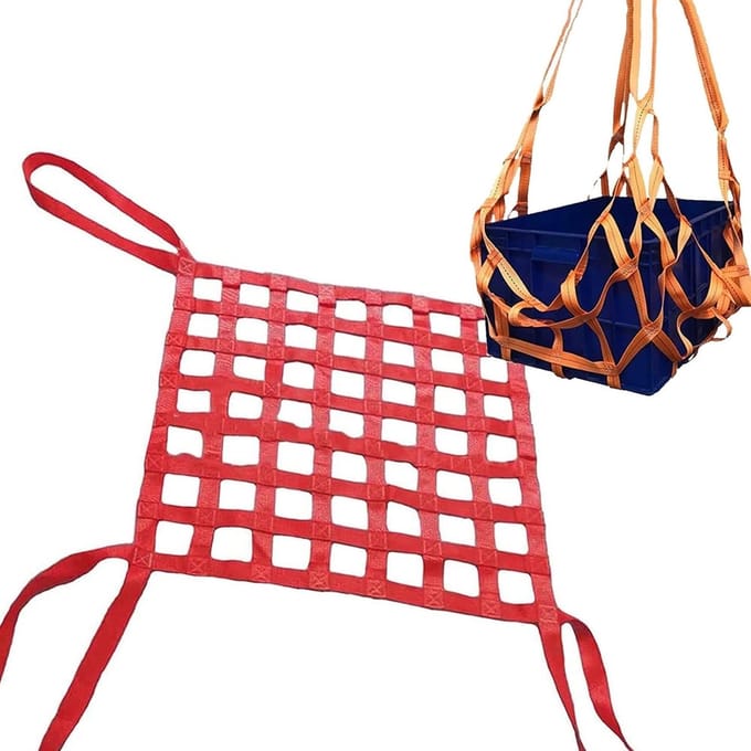 Hengend Hefnet - Lading Net Transport Net - Goederen Hijsen - Stevig Polyester Materiaal - 2 x 2M / 3.5T