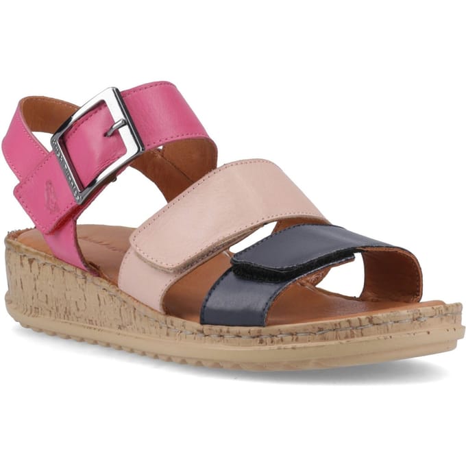 Hush Puppies Eliana Leren Dames Fuchsia Sandalen