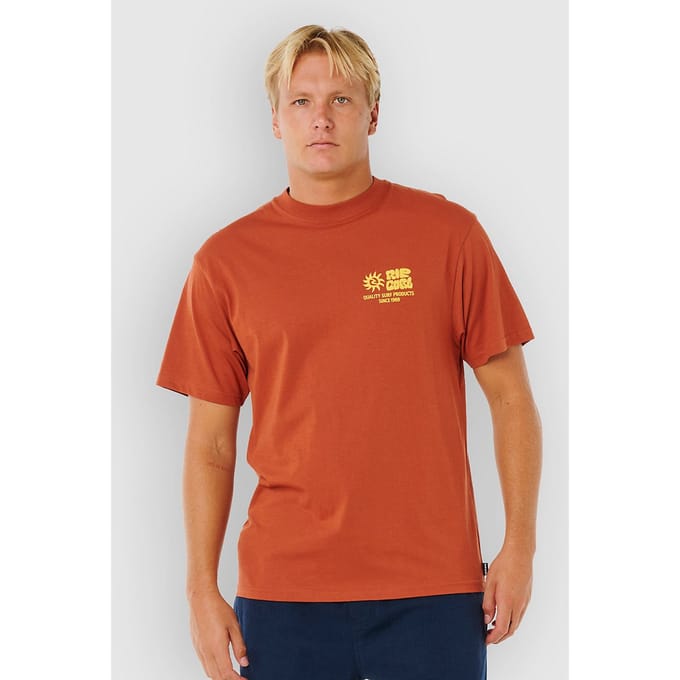 Rip Curl Pacific Rinse Glass OFF TEE - Baked Clay