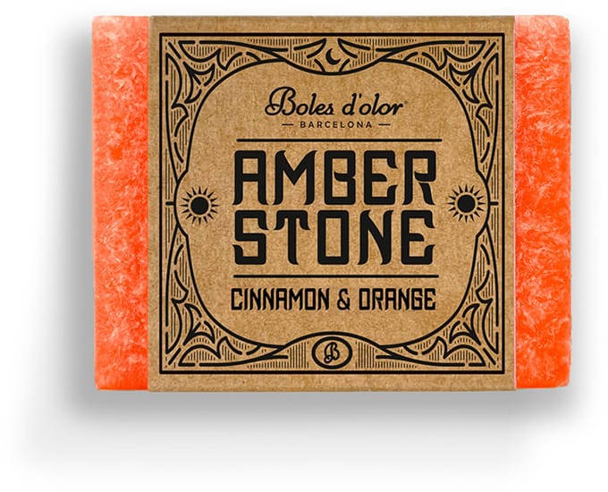 Boles d' olor - amber stone - amberblokje - sinaasappel en kaneel