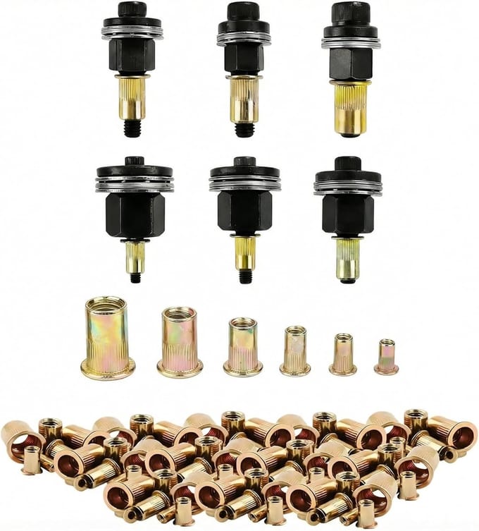 Klinkmoertang Set - Moer Tangen - Bevestigingsklussen - 186 Delig - 26x20x3 cm