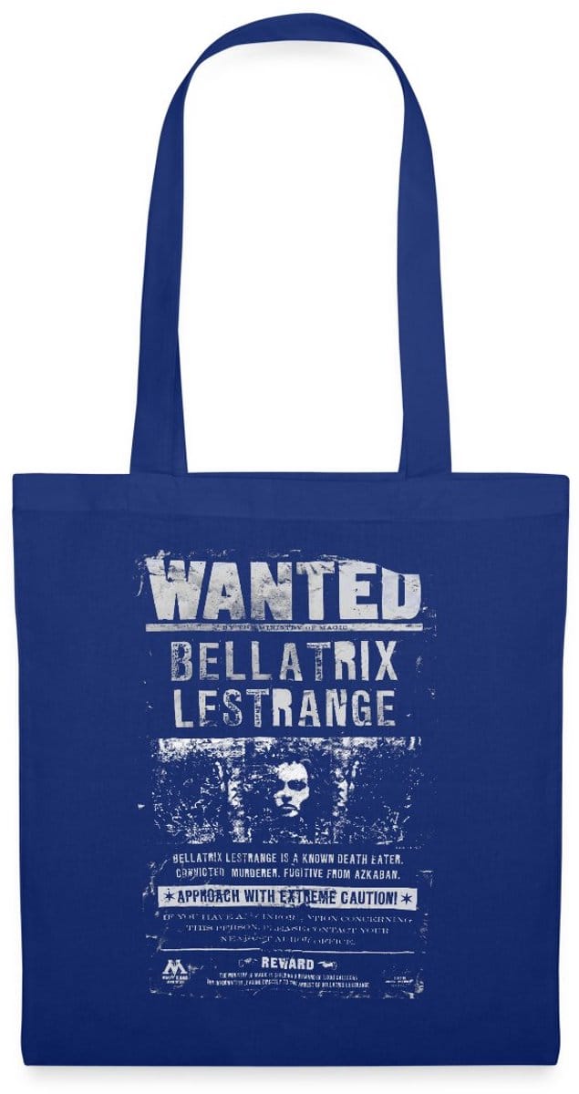 Harry Potter Bellatrix Lestrange Wanted Poster Tas Van Stof Schoudertas