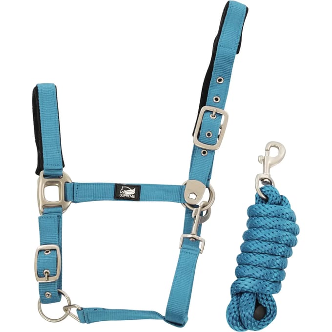 Nylon halster en touw van voor paard Supreme