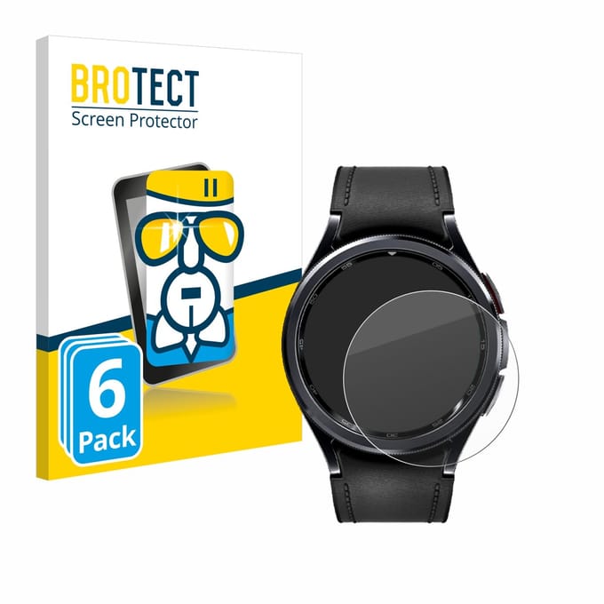 Screenprotector 6 Stuks voor Samsung Galaxy Watch 6 Classic (43 mm) Beschermglas transparant