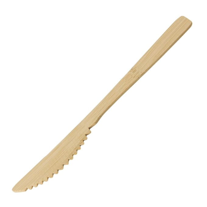 Sier Disposables Mes bamboe 170 mm (50 stuks)