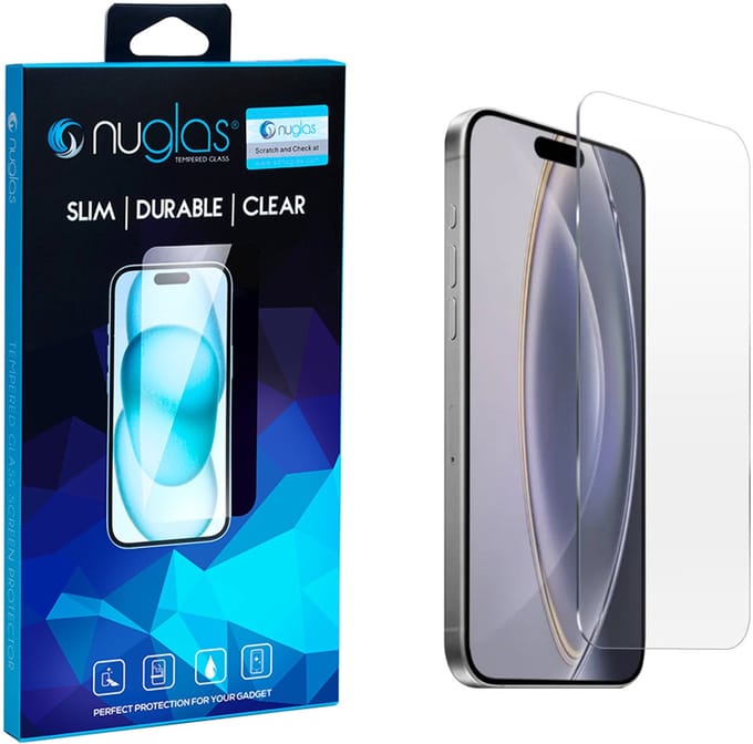 NuGlas Premium Screenprotector Voor iPhone 16 Pro Max - Tempered Glass 2.5D