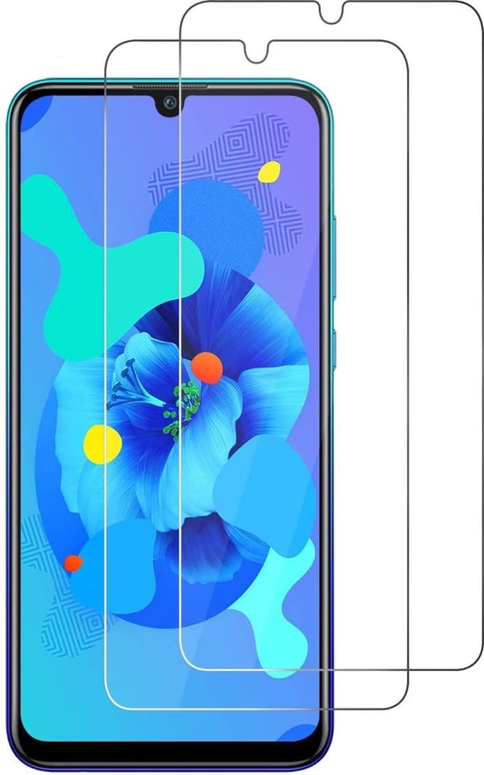 Geschikt voor Huawei P Smart 2021 tempered glass / P Smart 2021 Screen Protector - 2 pack