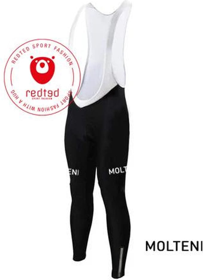 Lange Wielerbroek Molteni Zwart - REDTED - 4XL