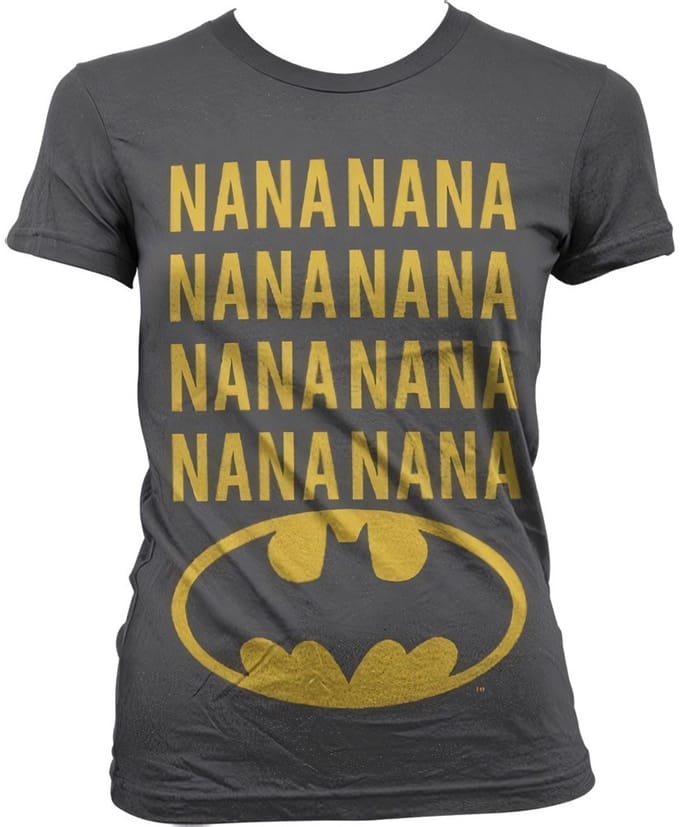 Batman NaNa Girly T-shirt voor dames, donkergrijs