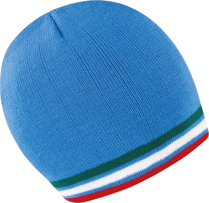 Result National Beanie RC368 - Blue/Green/White/Red - One size