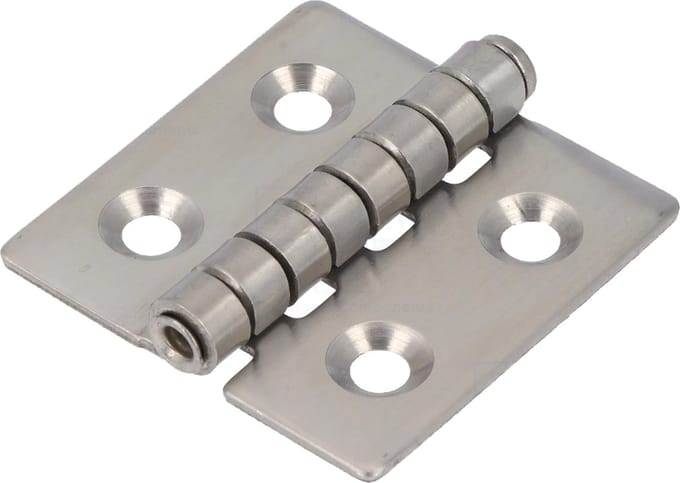 Scharnier - 40x40mm - RVS A2 - Max. 90 graden
