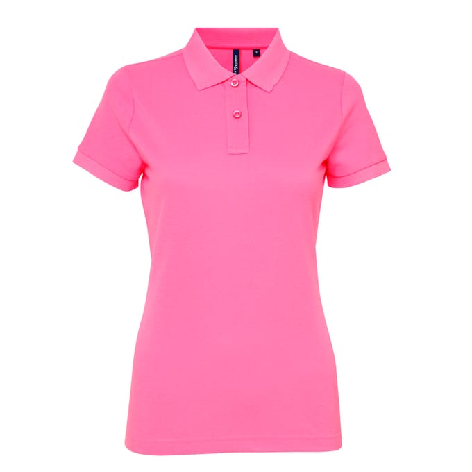 Asquith & Fox Dames/dames Performance Blend Poloshirt met korte mouwen (Neonroze)