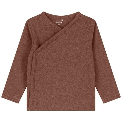 Prénatal newborn overslagshirt Brown 44 unisex