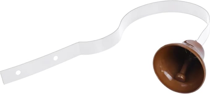 Hondenbel Deurbel - Trainingsbel Huisdier - Zindelijkheidstraining - Messing Constructie - 18 cm Lengte - Messing