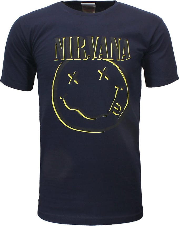 Nirvana Happy Smiley Kids T-Shirt - Officiële Merchandise - 140