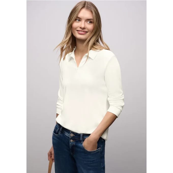 Poloshirt met rits