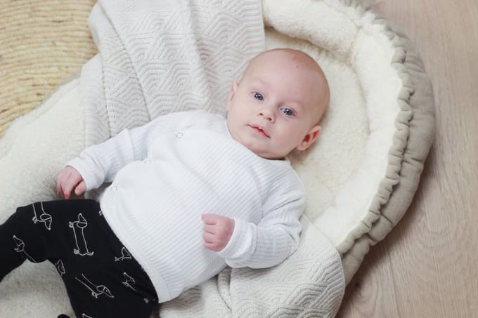Kl4vertje - Babynestje teddy beige