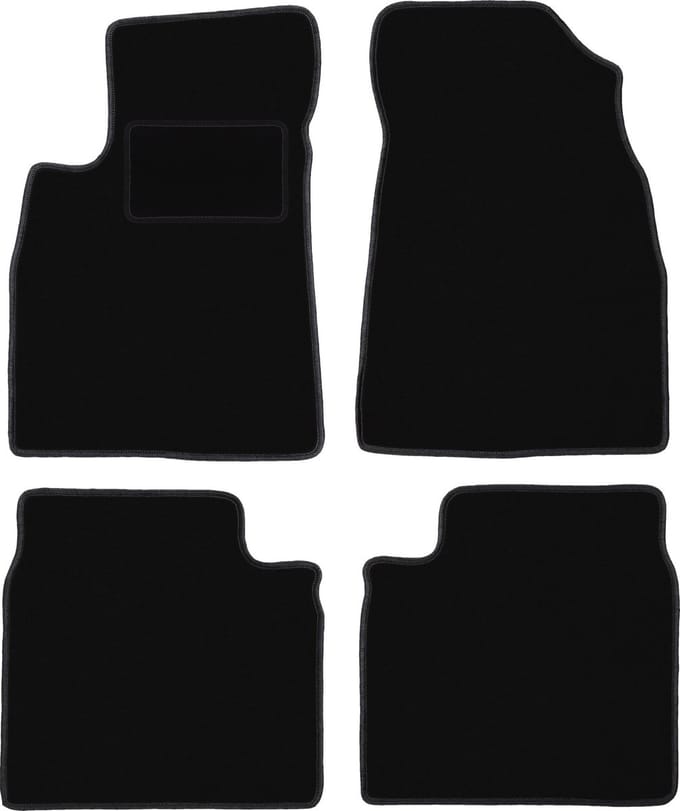 Zwarte veloursmatten voor: Kia Opirus sedan (2002-2011)