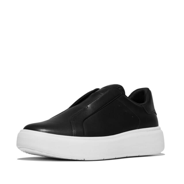 FitFlop FitFlop Rtg Leather Laceless Sneakers ZWART - Maat 37