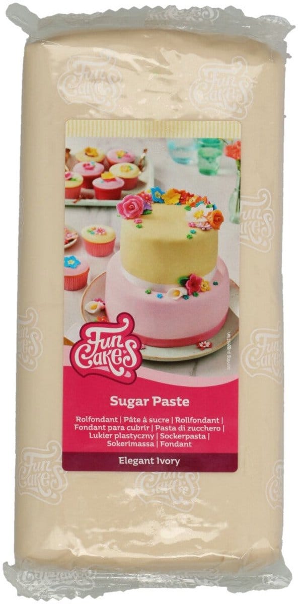 FunCakes Rolfondant - Ivoor - 1kg - Fondant - Taartdecoratie