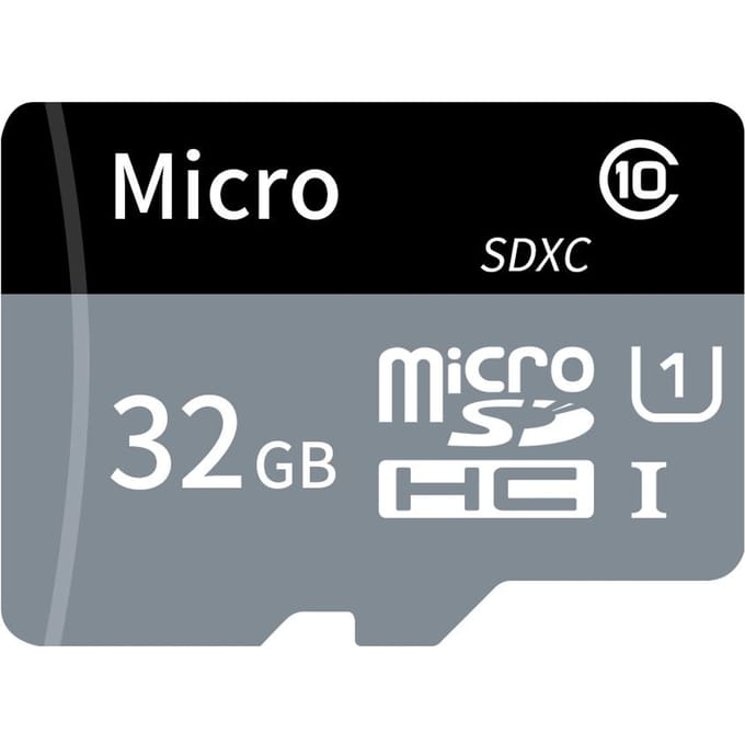 TF Kaart Grote Capaciteit Micro SD Kaart 32GB U1 Klasse 10 TF Kaart Hoge Snelheid Geheugenkaart voor Mobiel gray