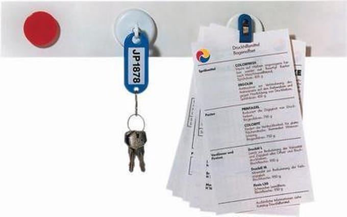 FRANKEN Magneetstrip, (B)50 mm x (L)500 mm, wit